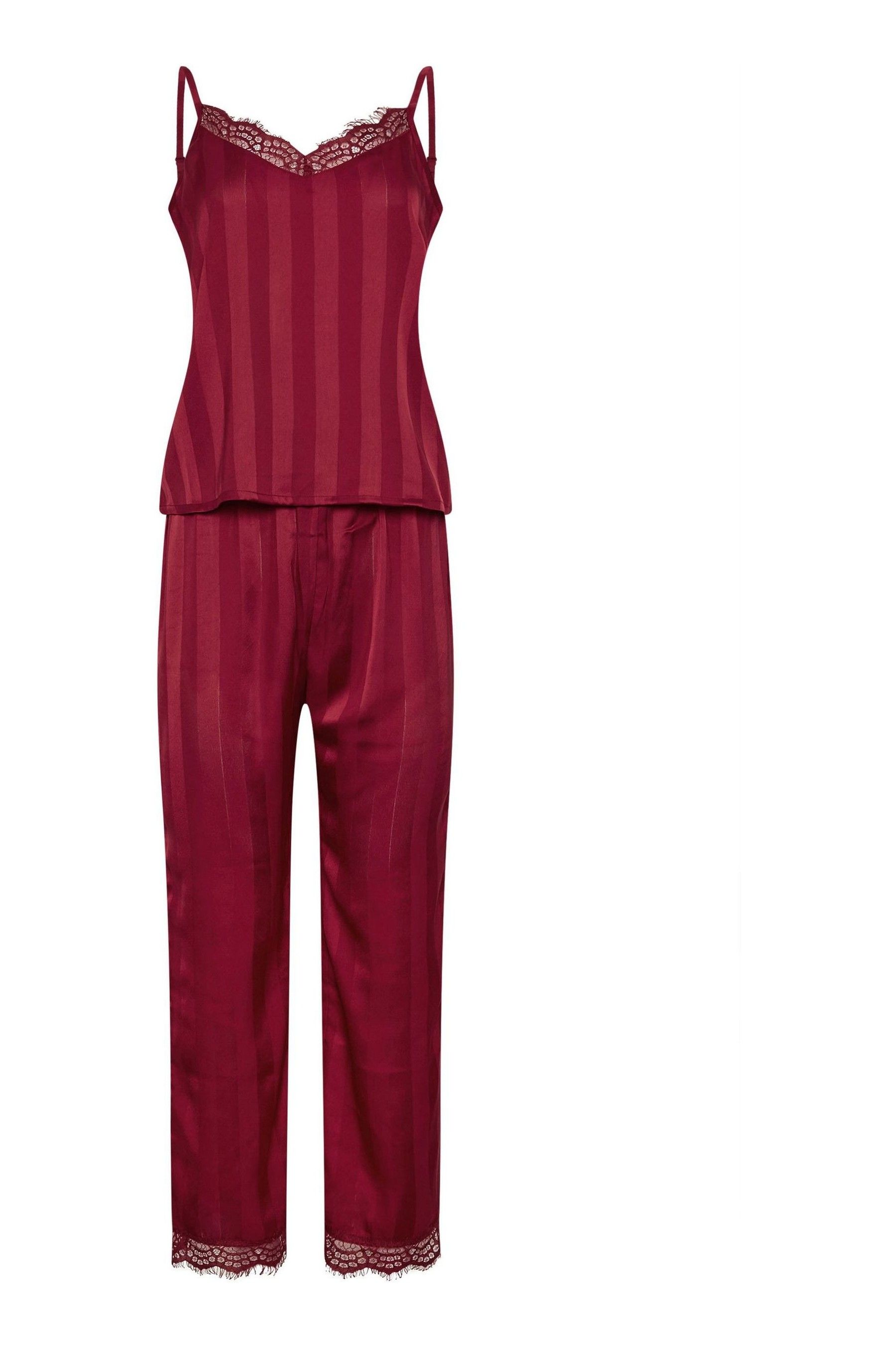 Red lace pyjamas discount