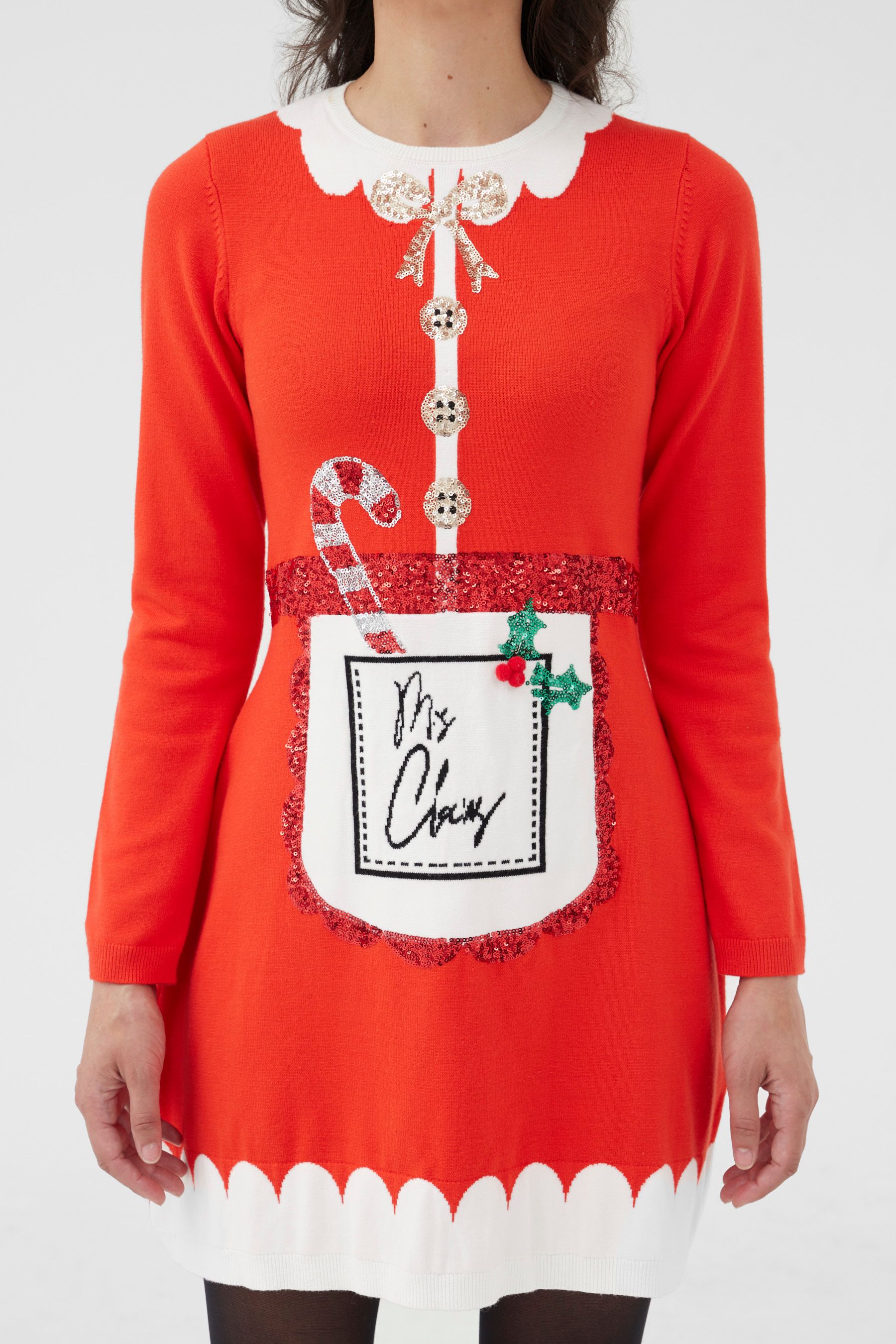Buy Society 8 Red Womens Christmas Jumper Dress from the Next UK online shop