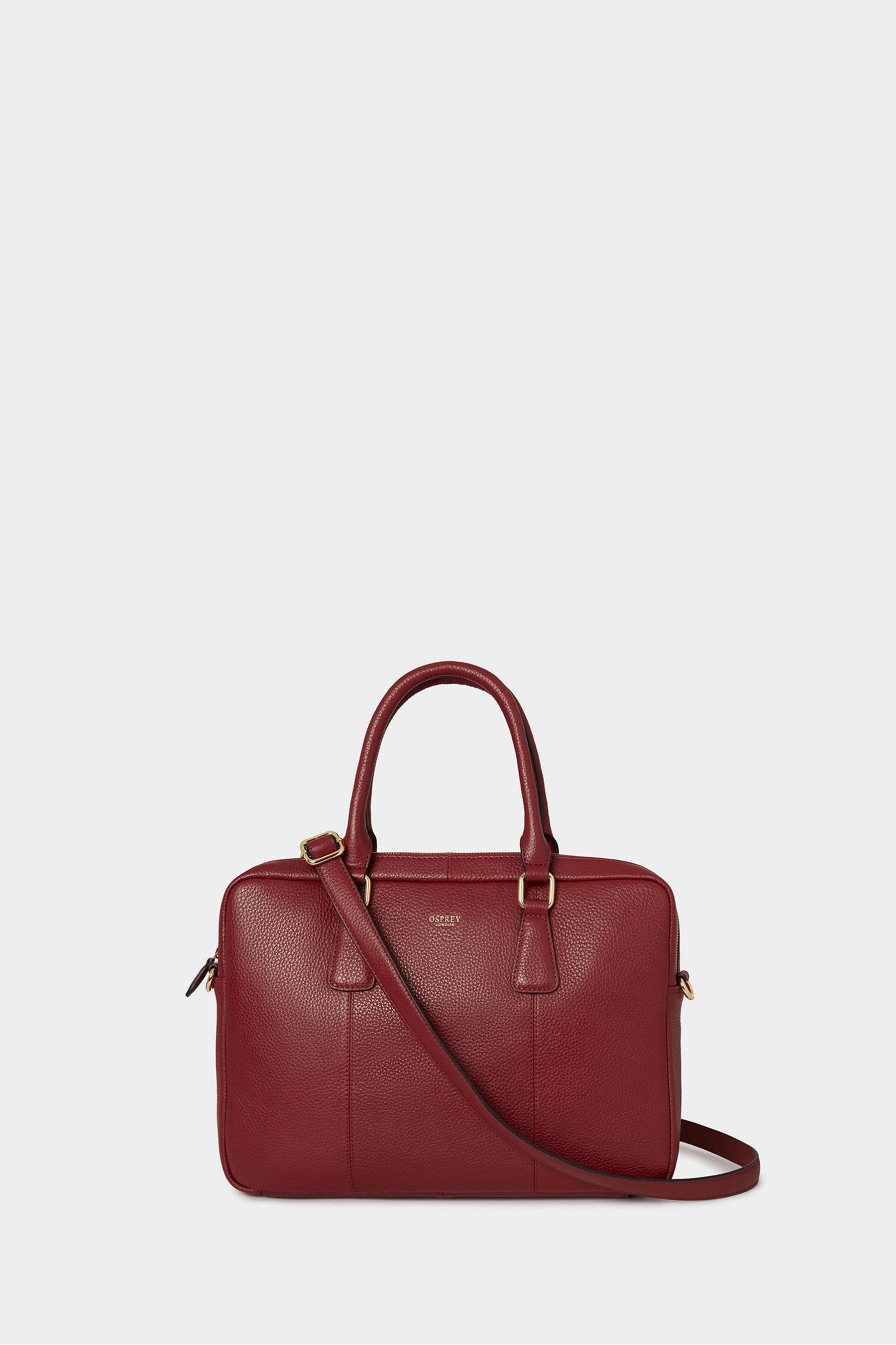 Buy OSPREY LONDON Red The Adaline Leather Laptop Bag from the Next UK online shop