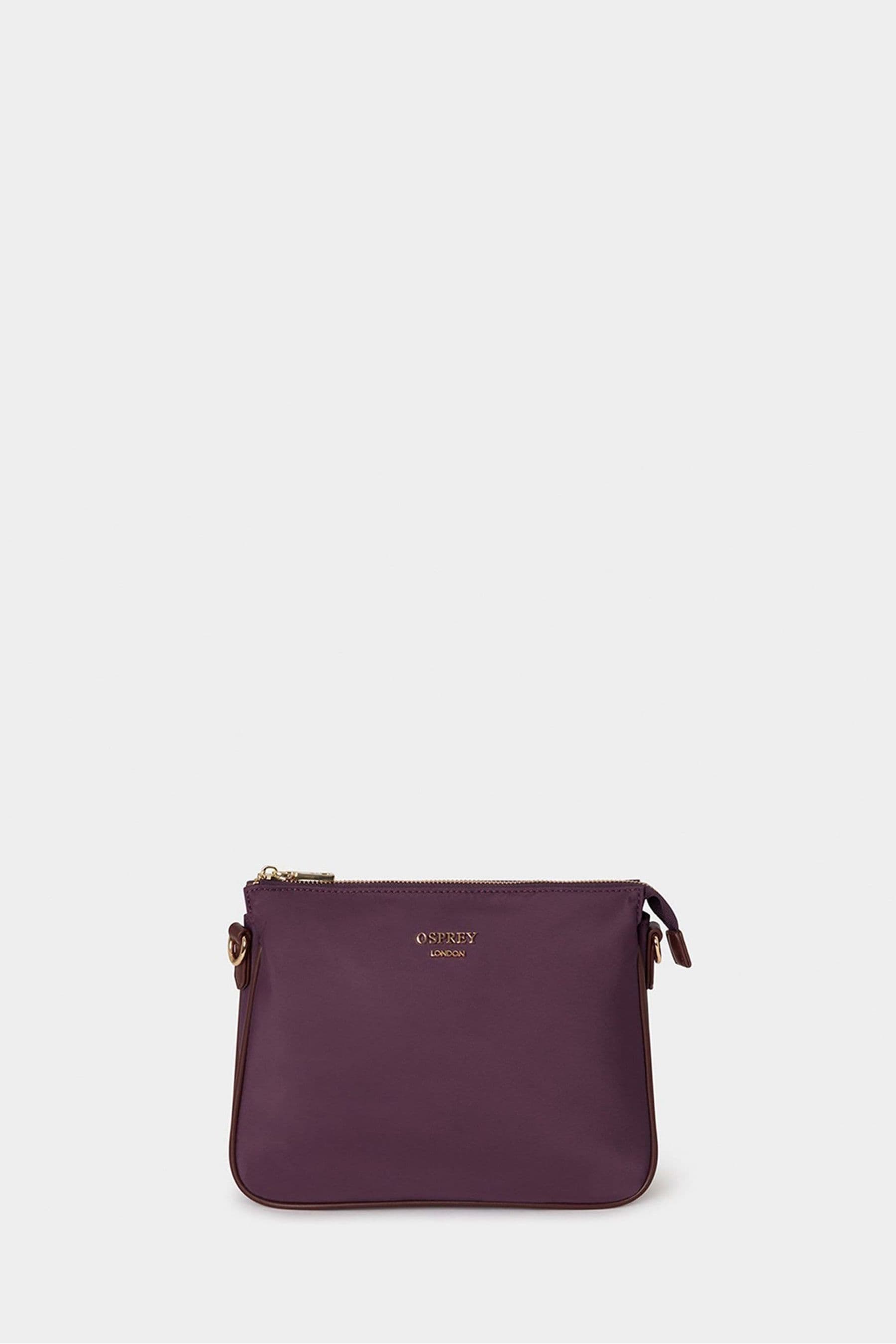 OSPREY LONDON Purple The Wanderer Nylon Crossbody Bag