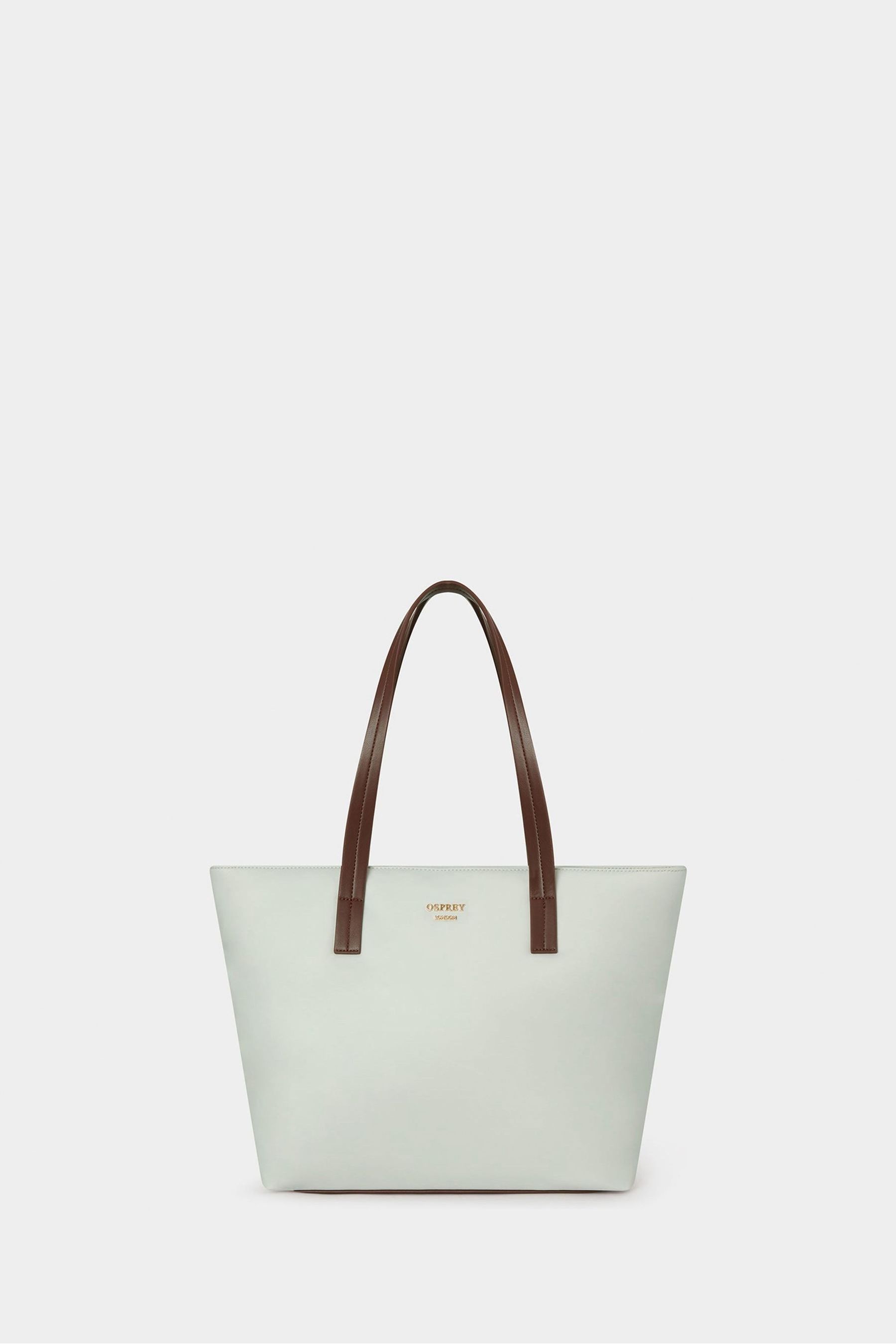 White nylon tote bag 2025