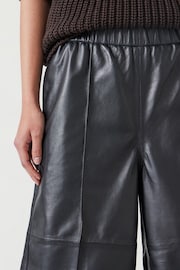 Hush Black Leather Bermuda Shorts - Image 3 of 4