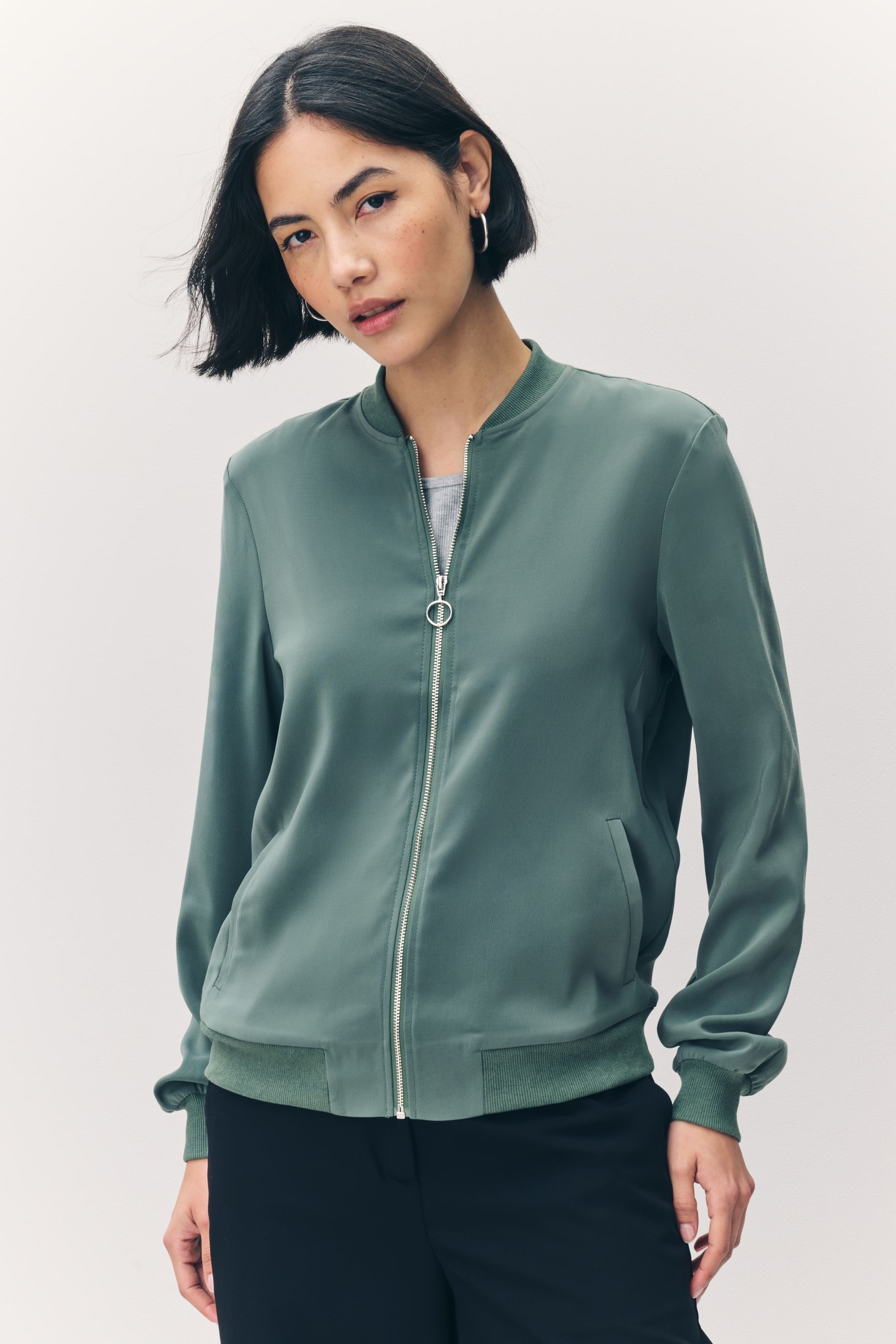 Buy VERO MODA Green Lightweight Bomber Jacket from Next Singapore
