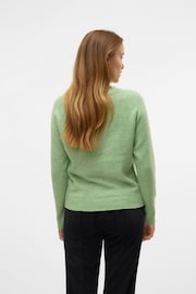 VERO MODA Green Round Neck Soft Touch Knitted Jumper - Image 3 of 5