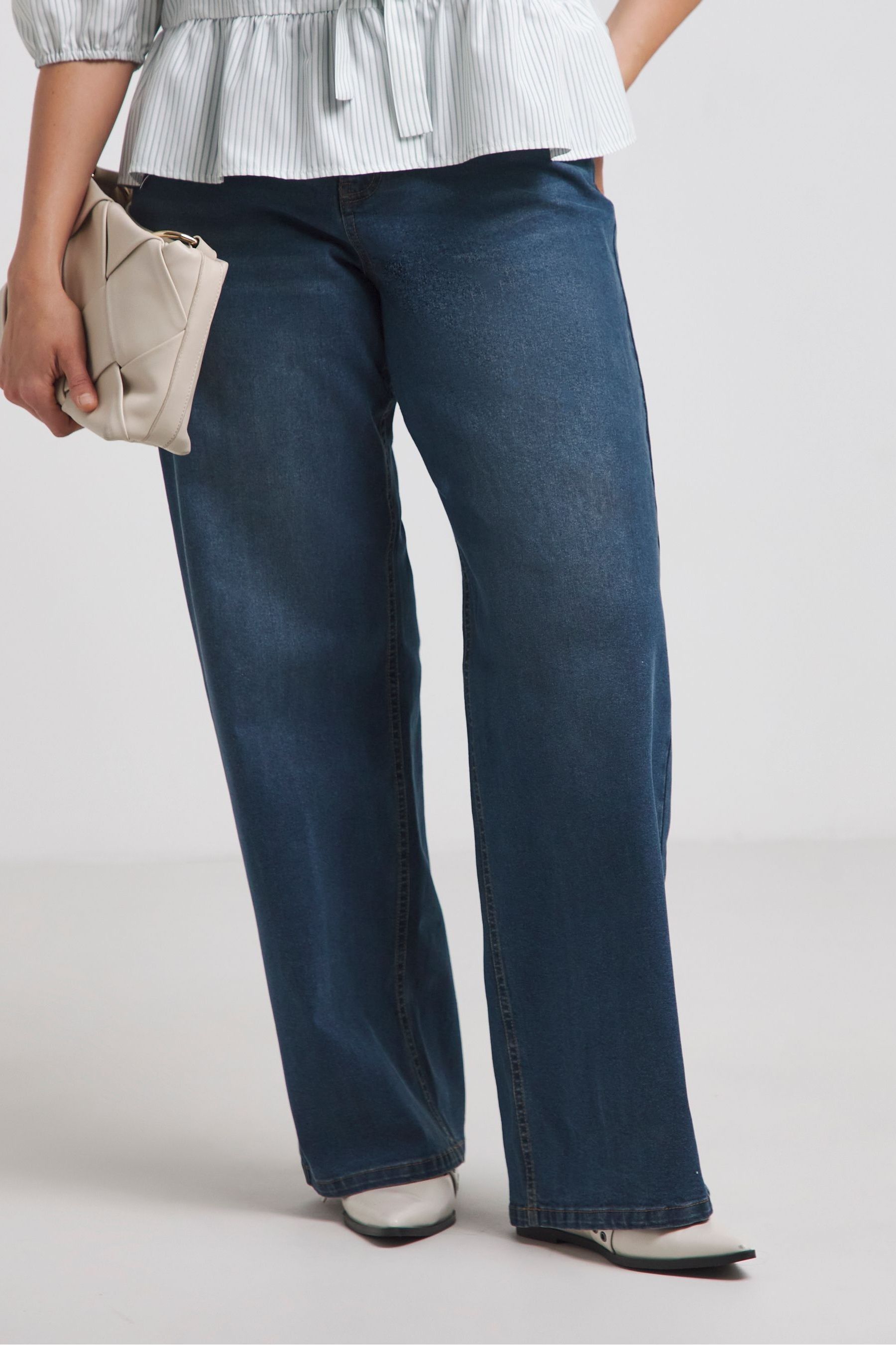 Simply be wide leg jeans discount