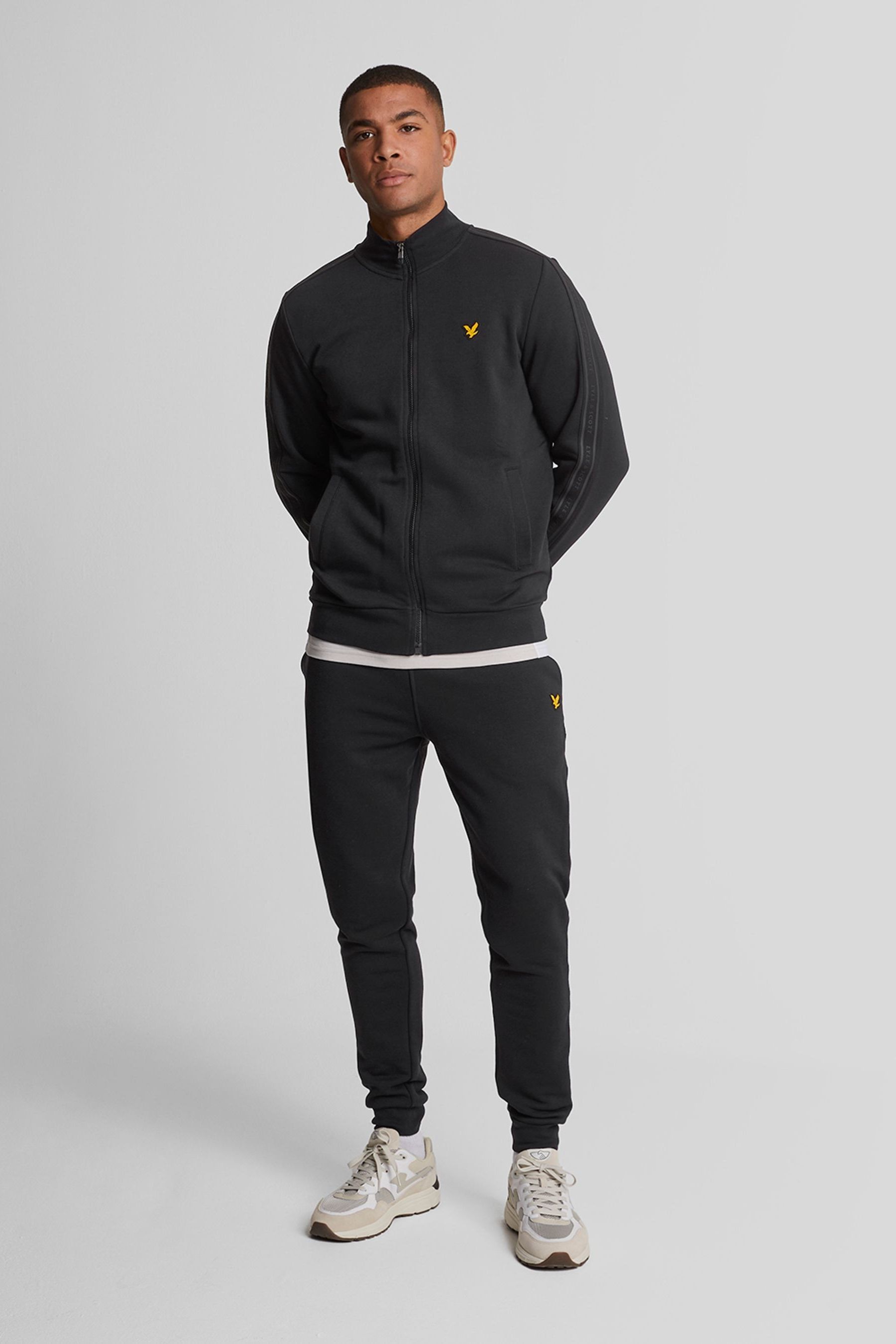 Buy Lyle Scott Black Tracksuit Bottoms from Next Oman