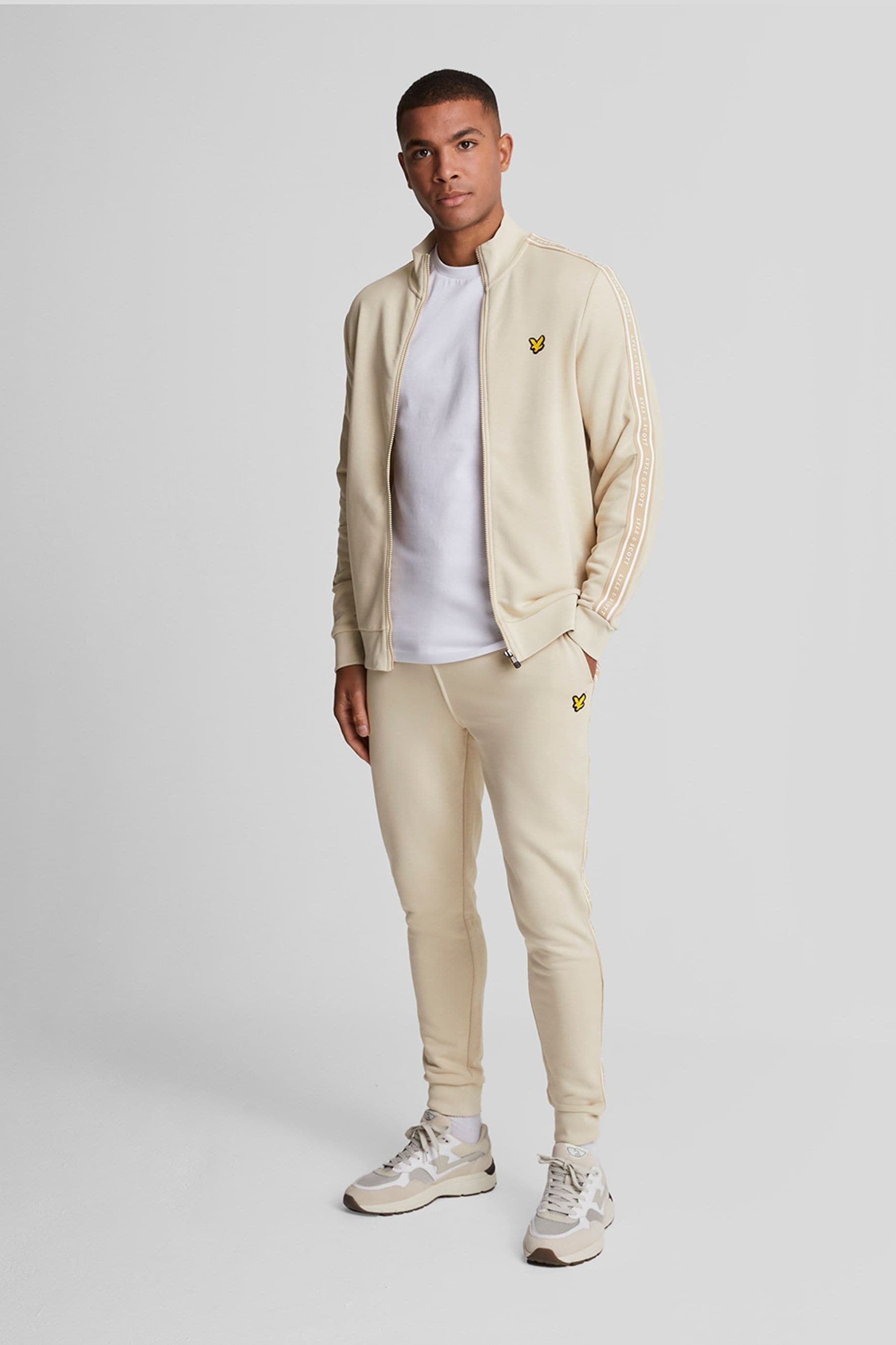 Cream tracksuit bottoms clearance