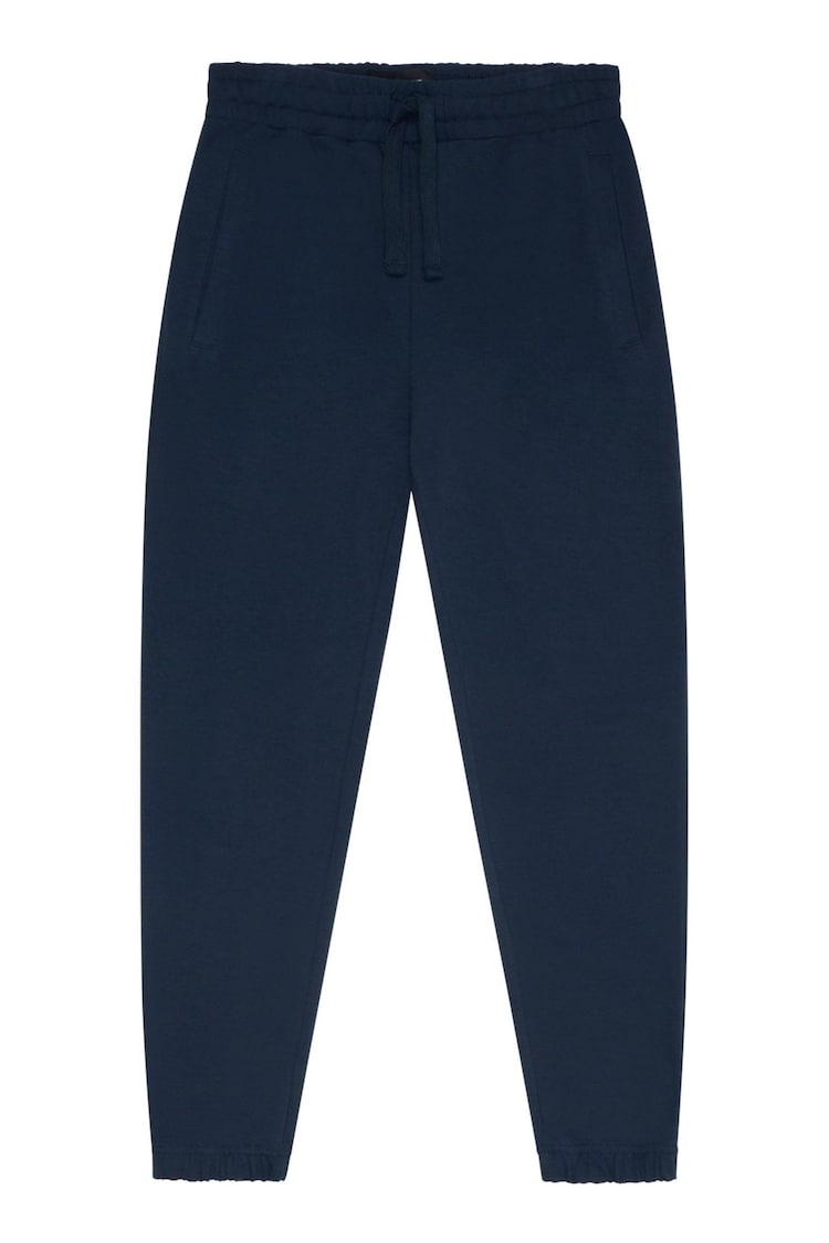 Lyle & Scott Blue Interlock Cuffed Joggers - Image 5 of 5