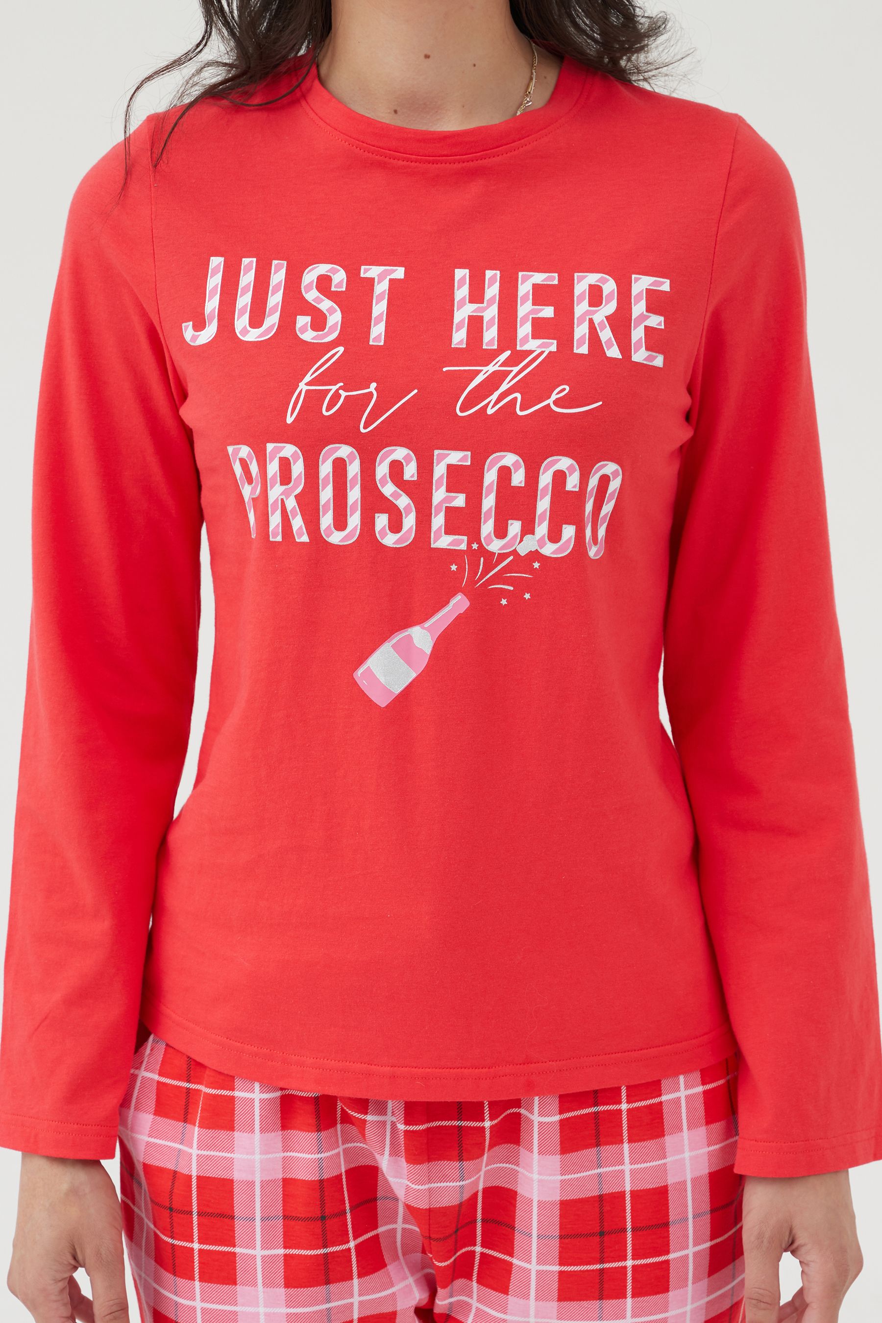 Buy Society 8 Red Womens Just Here For The Prosecco Pyjamas from Next Canada