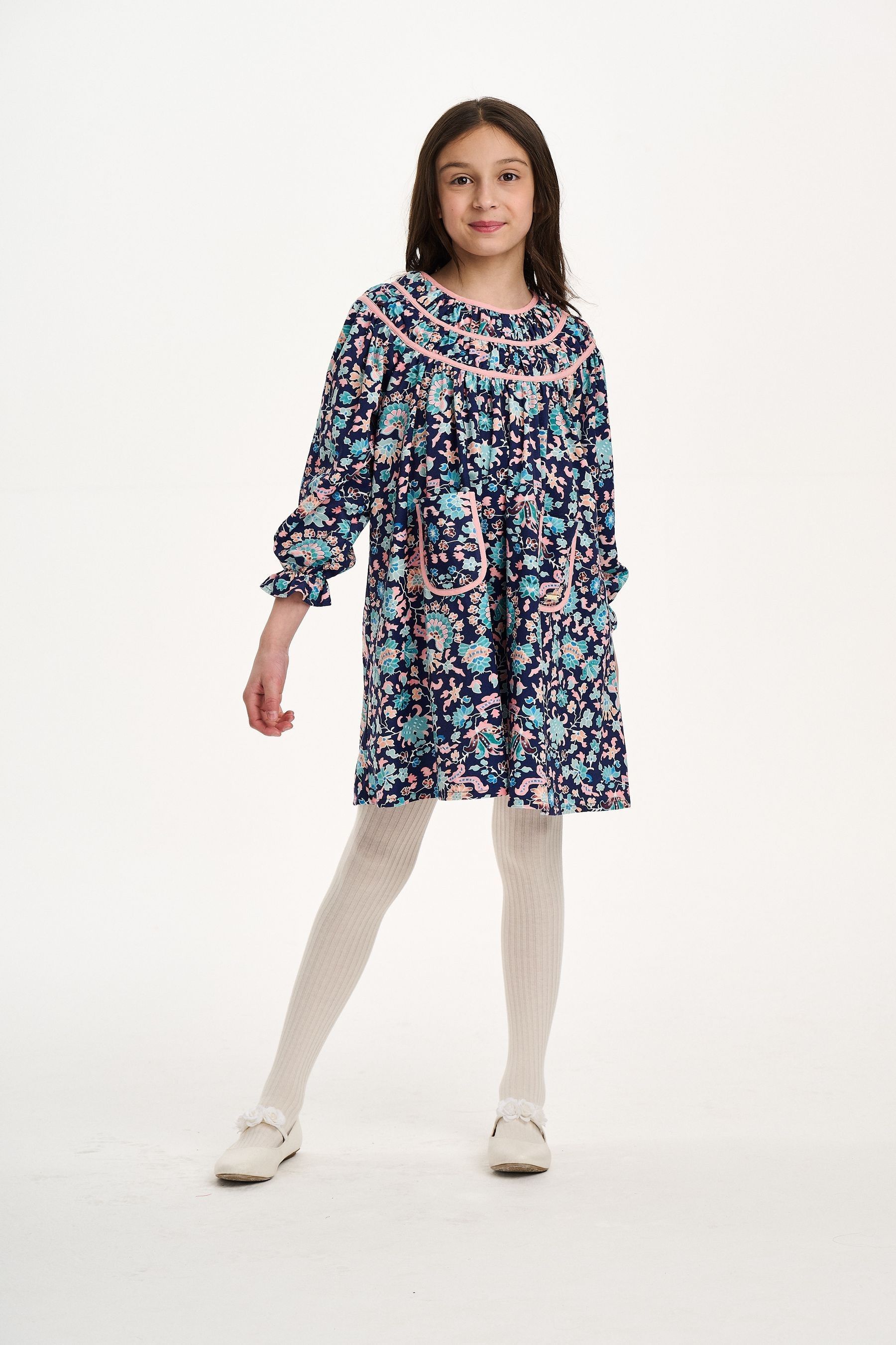 Buy Nicole Miller Blue Floral Print Cotton Dress from Next Luxembourg