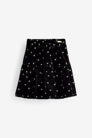 Nicole Miller Sequins Black Velvet Skirt - Image 1 of 1