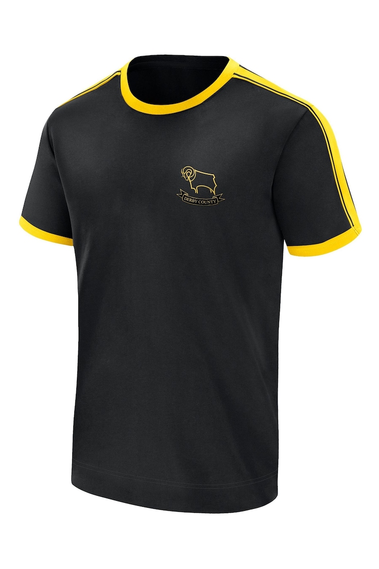 Fanatics 100% Cotton Derby County Heritage Black T-Shirt - Image 3 of 3