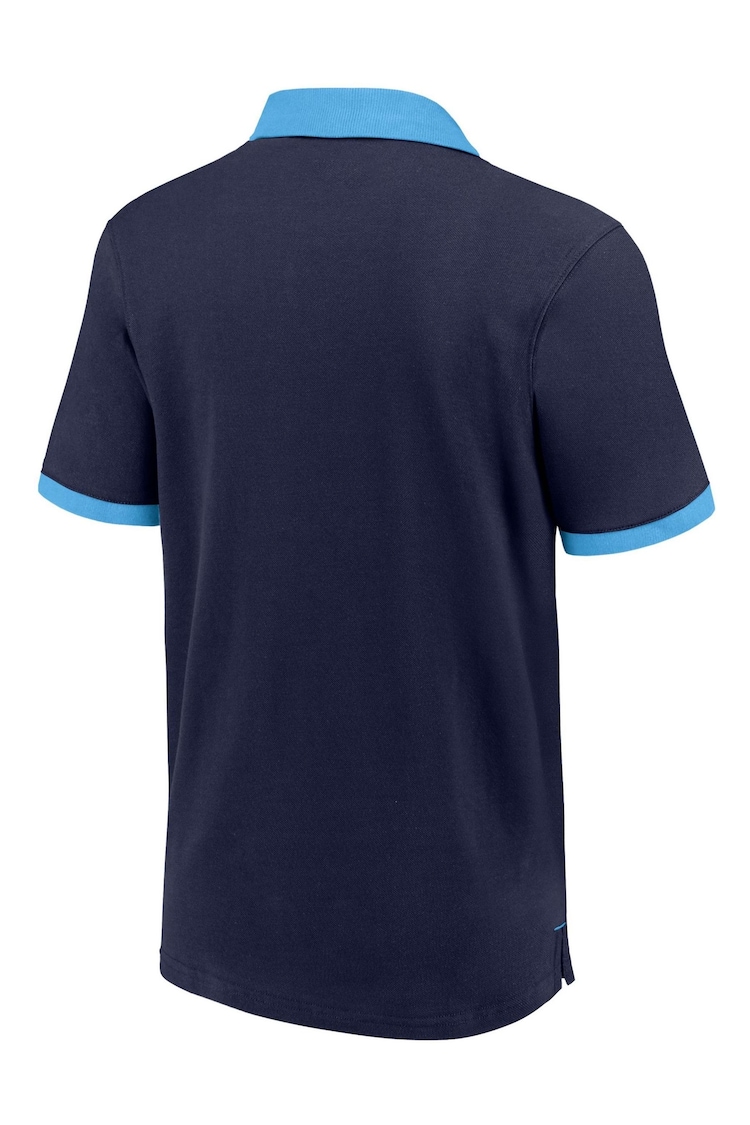 Fanatics Blue 100% Cotton England Heritage Polo Shirt - Image 2 of 3