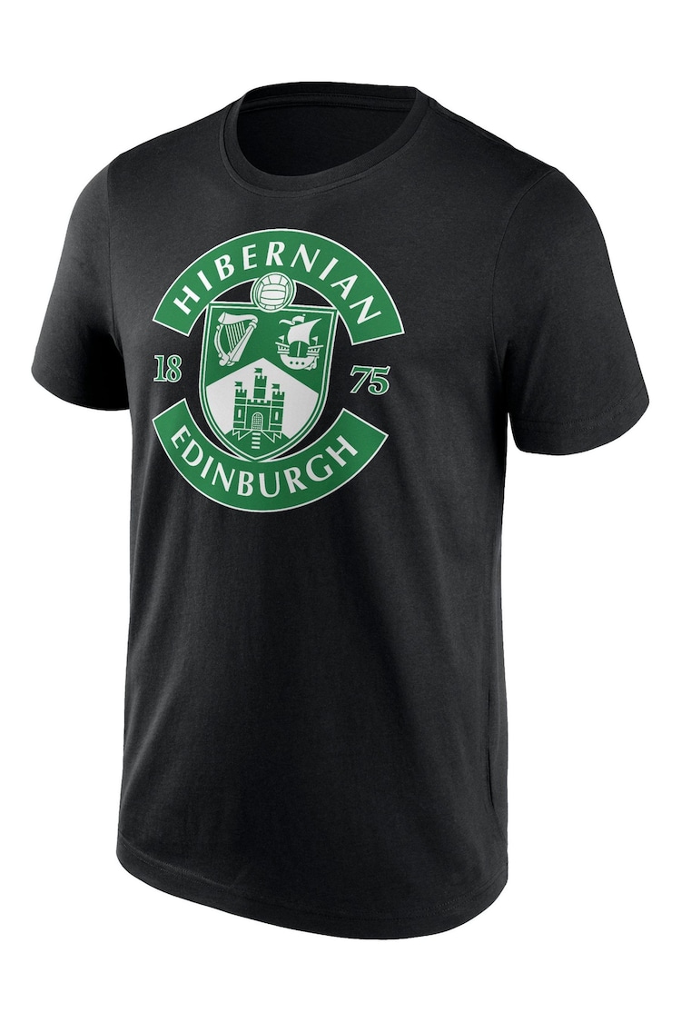 Fanatics 100% Cotton Hibernian Essentials Primary Logo Graphic Black T-Shirt - Image 3 of 3