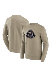 Fanatics Sunderland Mono Logo Graphic Crew Brown Sweatshirt - Image 1 of 3