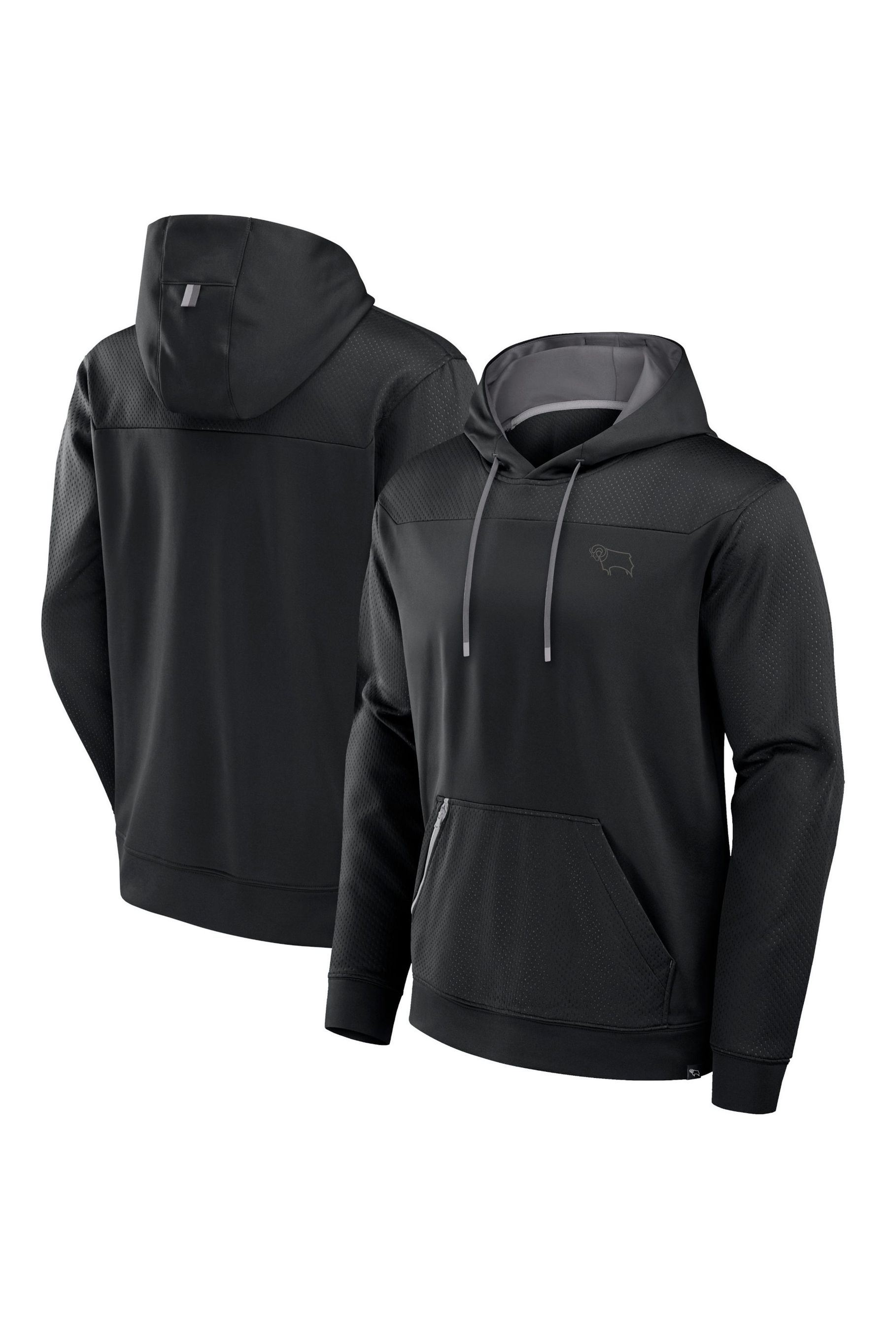Buy Fanatics Derby County Defender Black Hoodie from the Next UK online shop