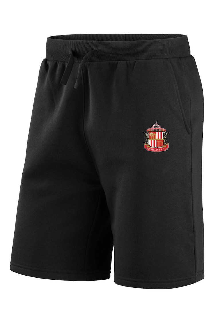 Fanatics Sunderland Essentials Sweat Black Shorts - Image 3 of 3