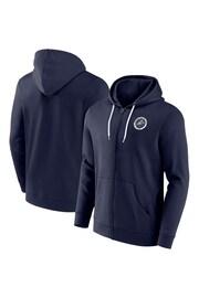 Fanatics Small Blue Millwall Essentials Crest Full Zip Hoodie - Image 1 of 3