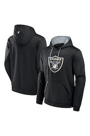 Fanatics NFL Las Vegas Raiders Defender Dot Faded Primary Fleece Black Hoodie - Image 1 of 3