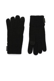 COACH Woven Patch Knit Black Gloves - Image 3 of 4