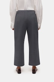 Whistles Grey Petite Camilla Wide Leg Trousers - Image 2 of 5