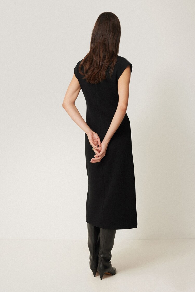 Jigsaw Black Structured Dart Dress - Image 2 of 7