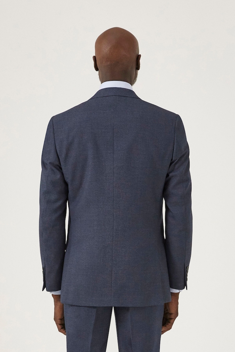 Skopes Dark Blue Tailored Harcourt Suit Jacket - Image 2 of 4