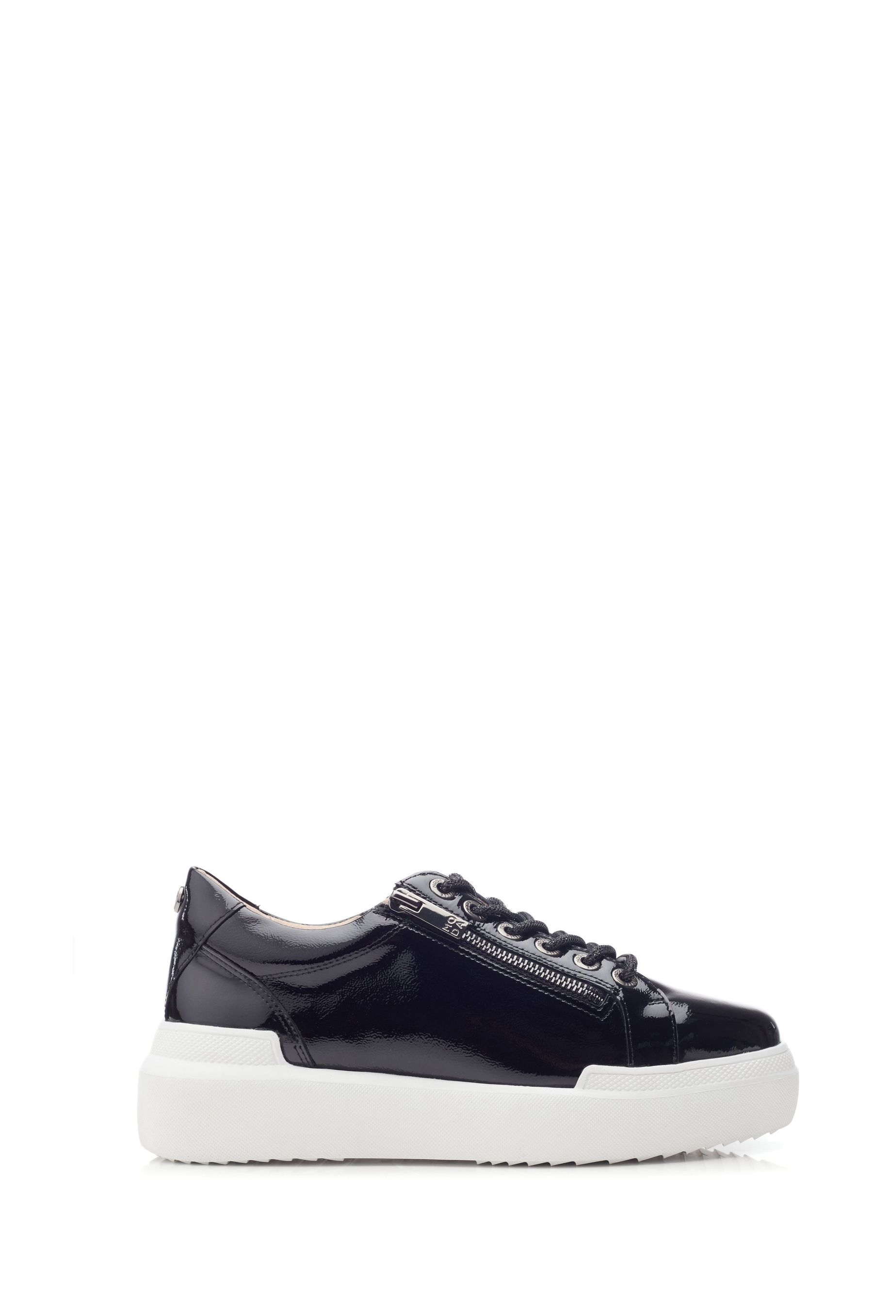 Moda in pelle black trainers hotsell
