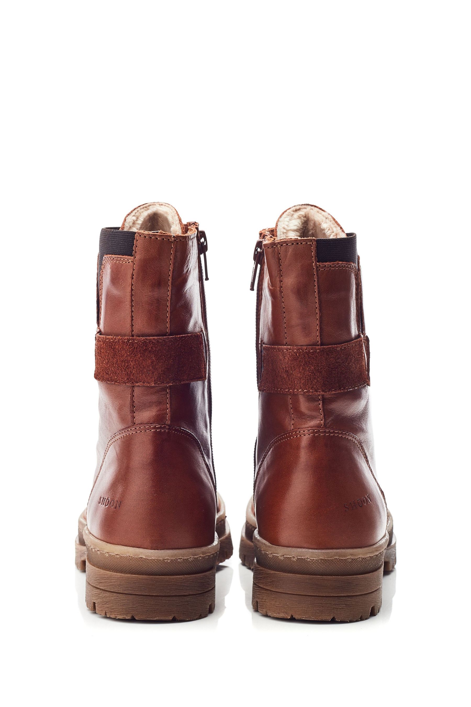 Moda in pelle biker boots top