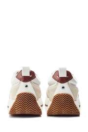 Moda in Pelle Athenea Lace up Runner Leather White Trainers - Image 3 of 4