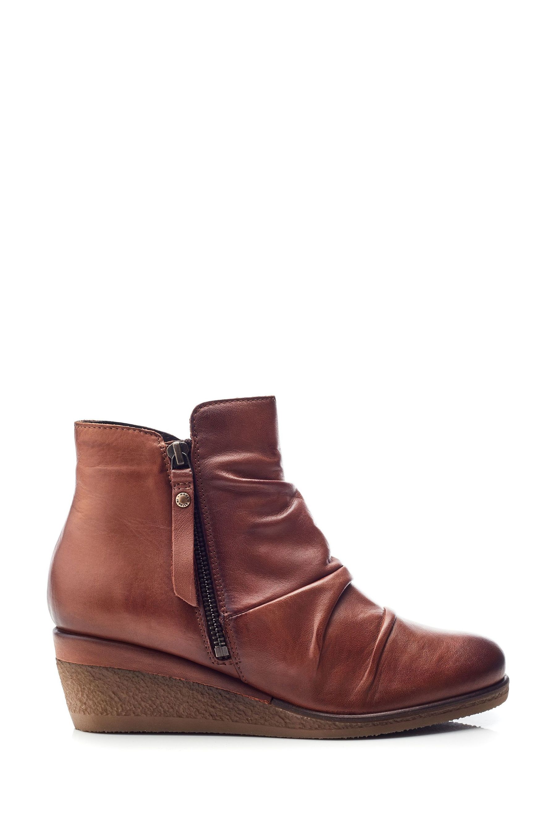 Moda in pelle wedge boots clearance