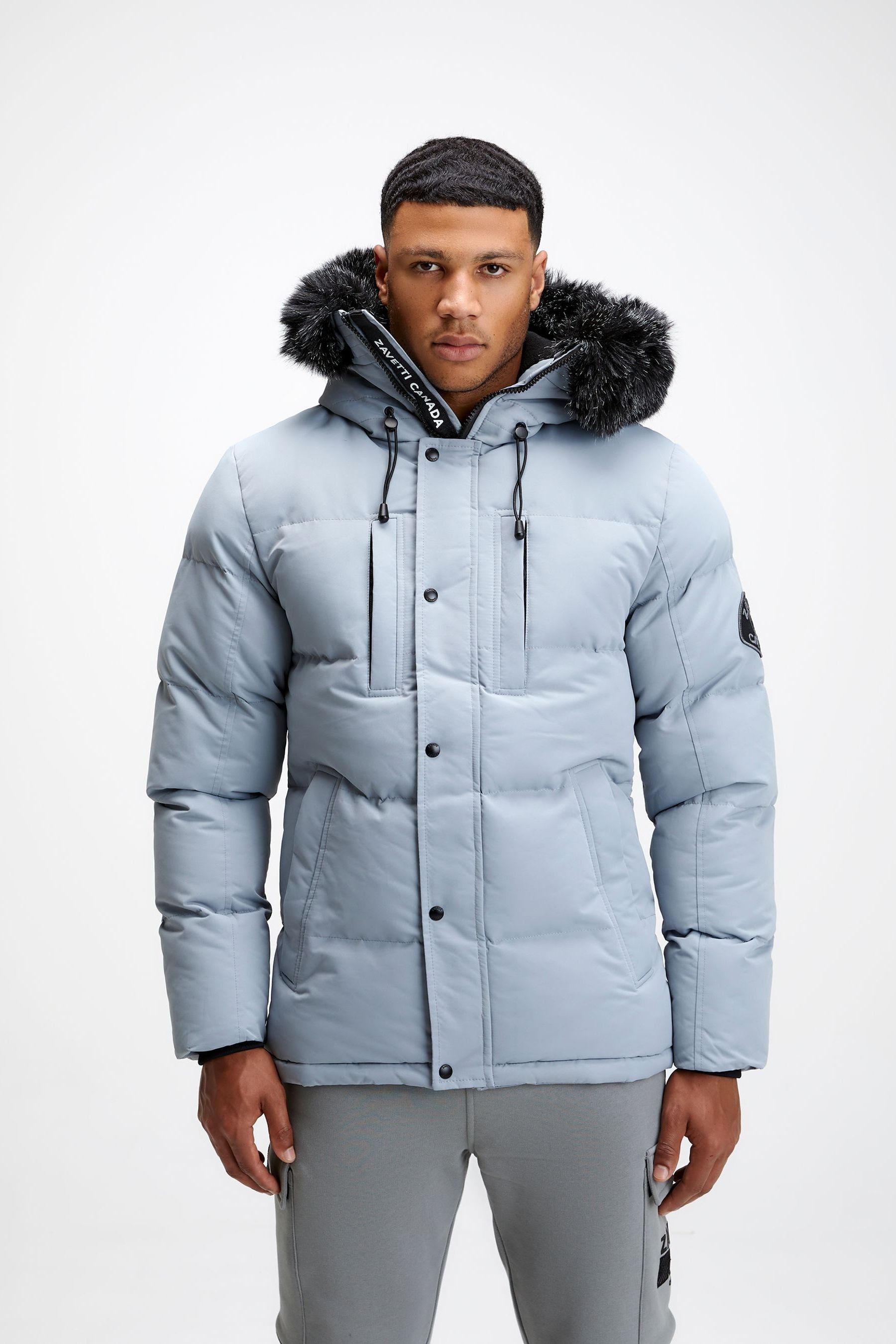 Zavetti Canada Mens Oshawa 2.0 Puffer Parka Jacket