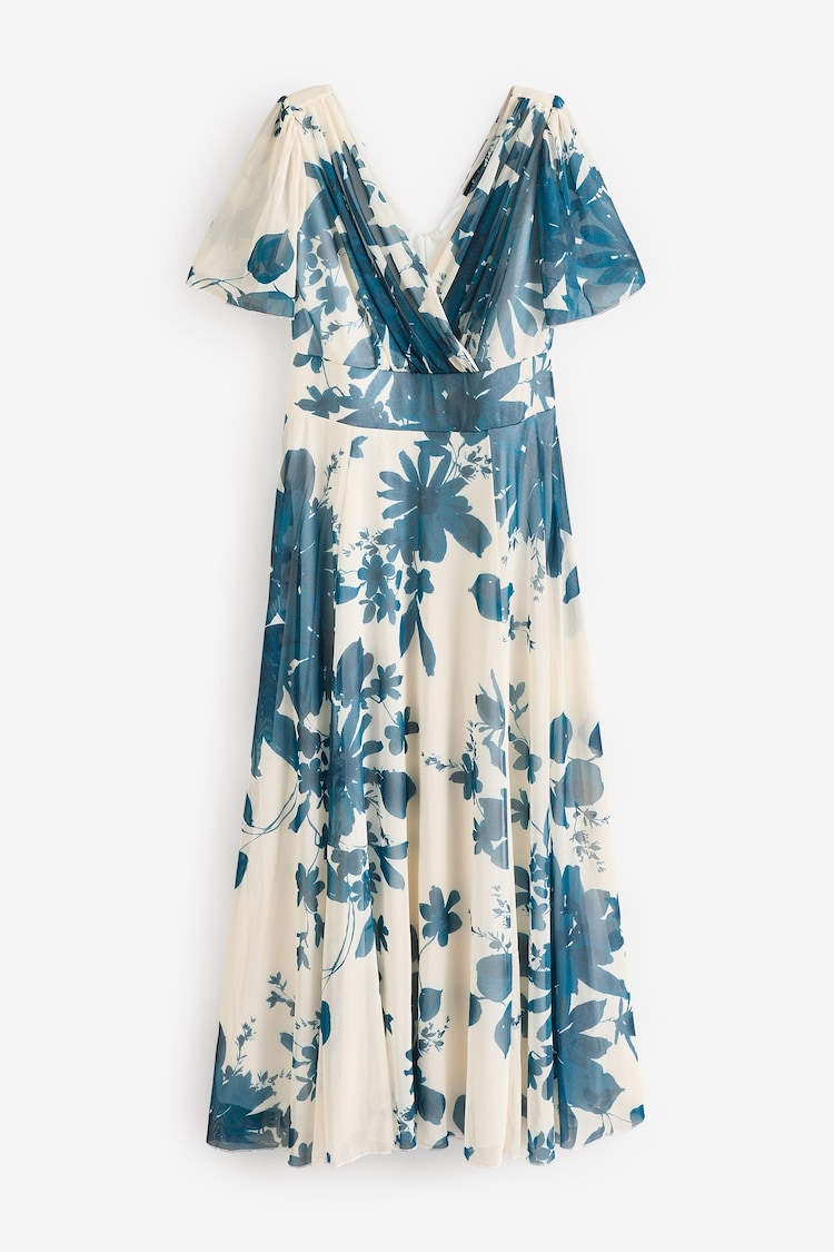 Scarlett & Jo Cream Isabelle Angel Sleeve Maxi Dress - Image 5 of 5