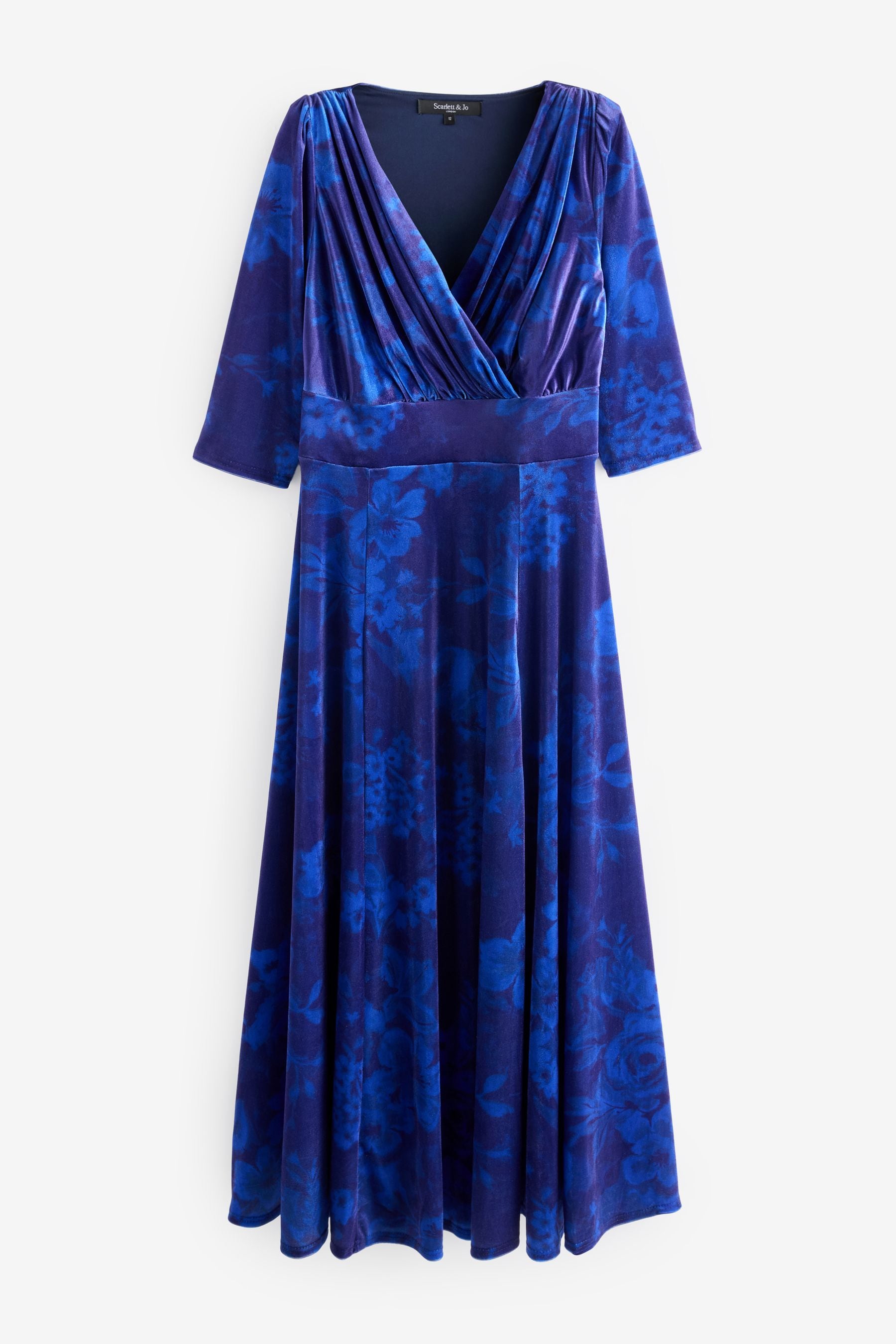 Buy Scarlett Jo Dark Blue Verity Pucci Velvet Maxi Gown from the Next UK online shop