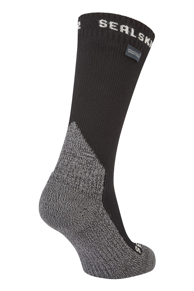 Sealskinz Stanfield Waterproof Extreme Cold Weather Mid Length Black Socks - Image 2 of 2