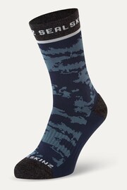 Sealskinz Blue Reepham Mid Length Jacquard Active Socks - Image 2 of 3