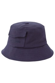 Sealskinz Mens Blue Lynford Waterproof Skinz Print Canvas Bucket Hat - Image 1 of 2