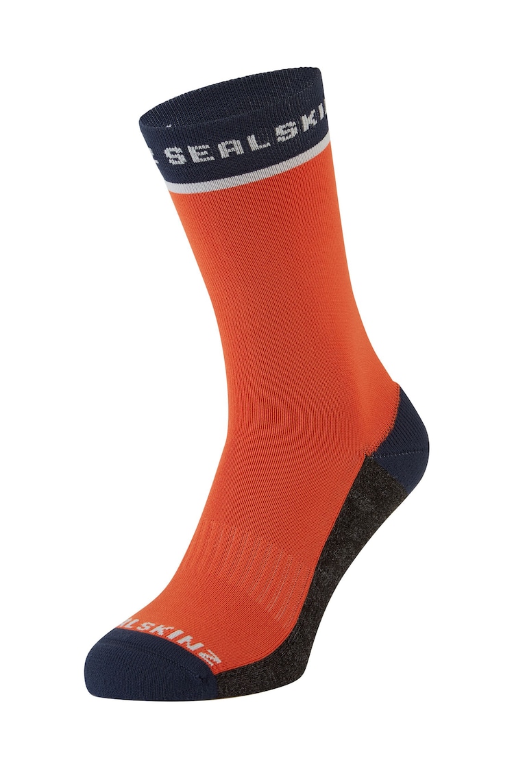 Sealskinz Orange Foxley Mid Length Active Socks - Image 1 of 2