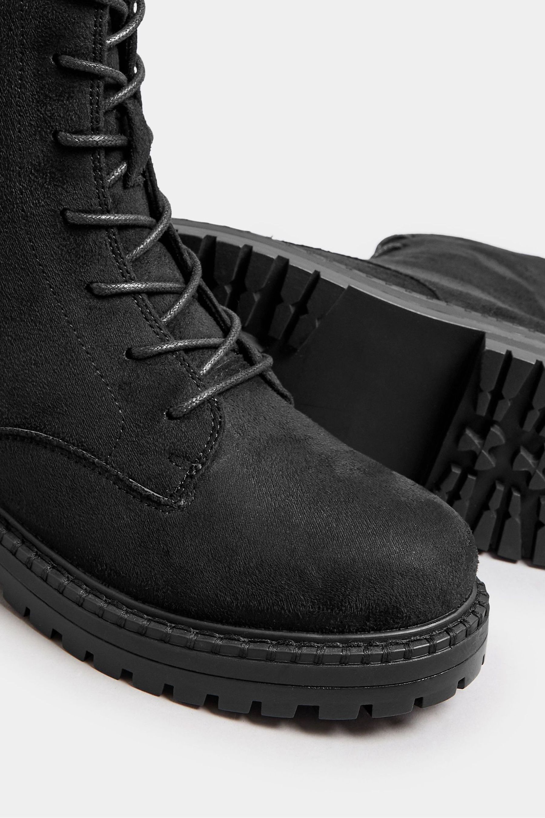 Wide fit lace boots discount
