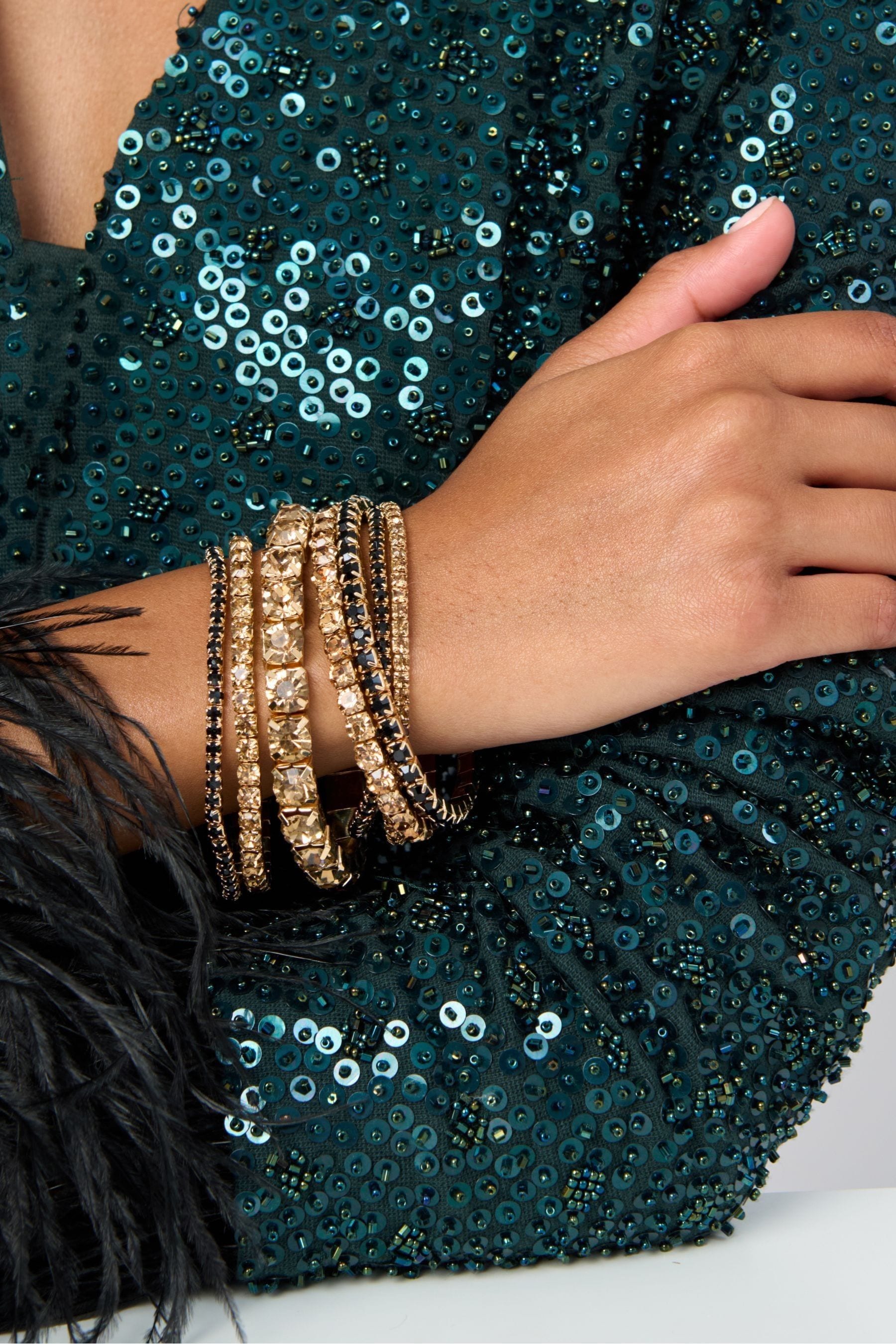 Rhinestone stretch bracelets cheap deals