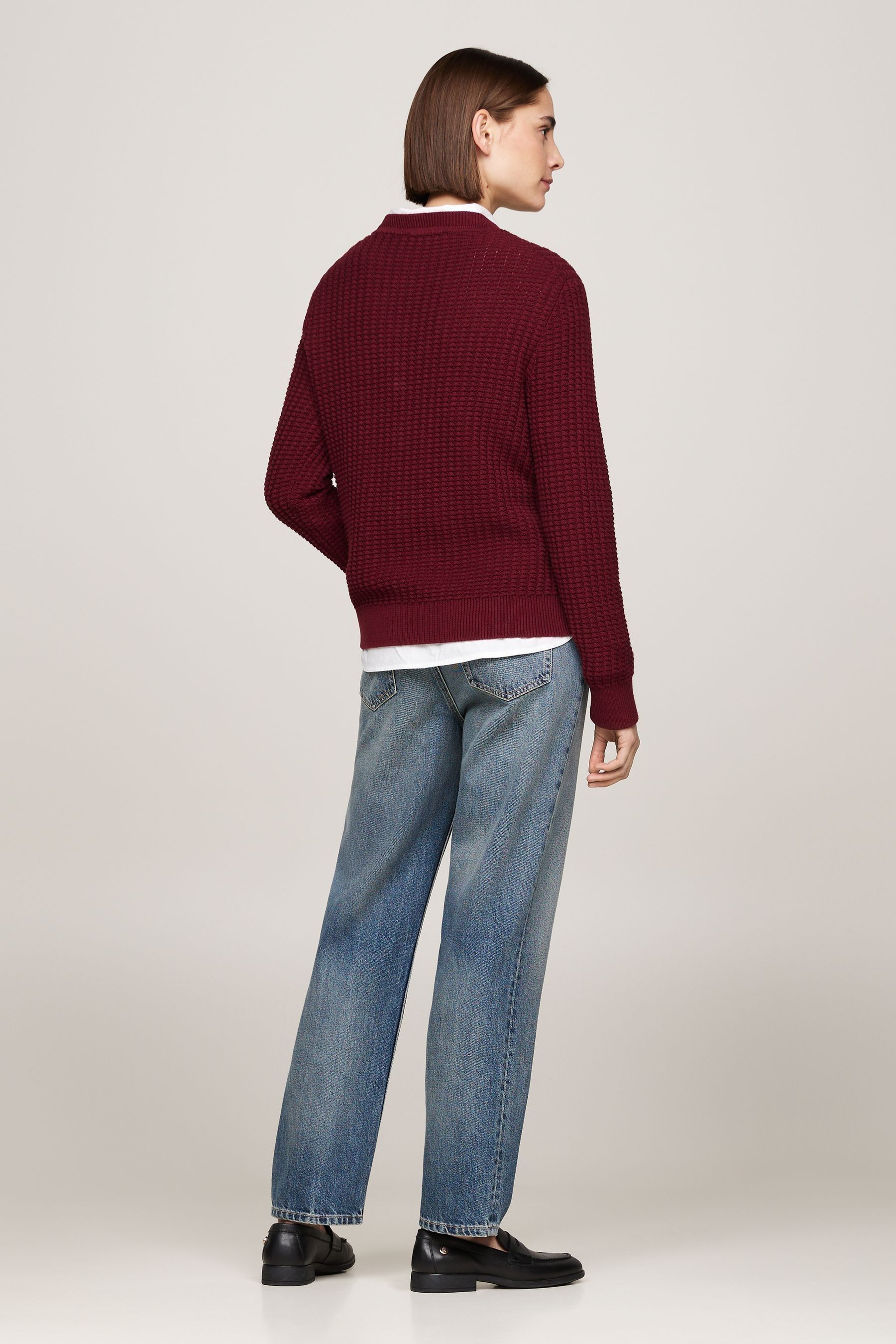 Tommy jeans red jumper best sale