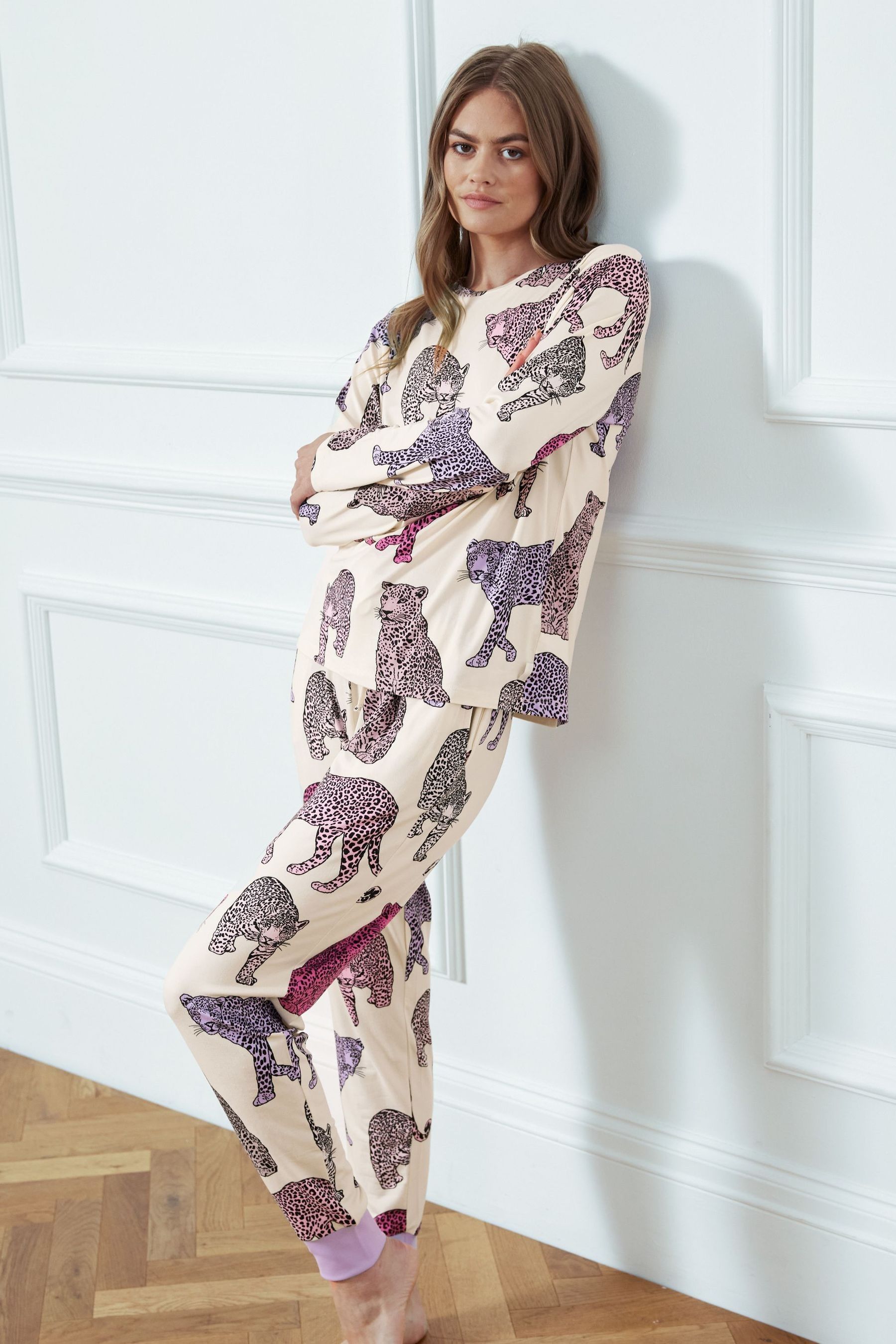 Leopard print pyjamas online