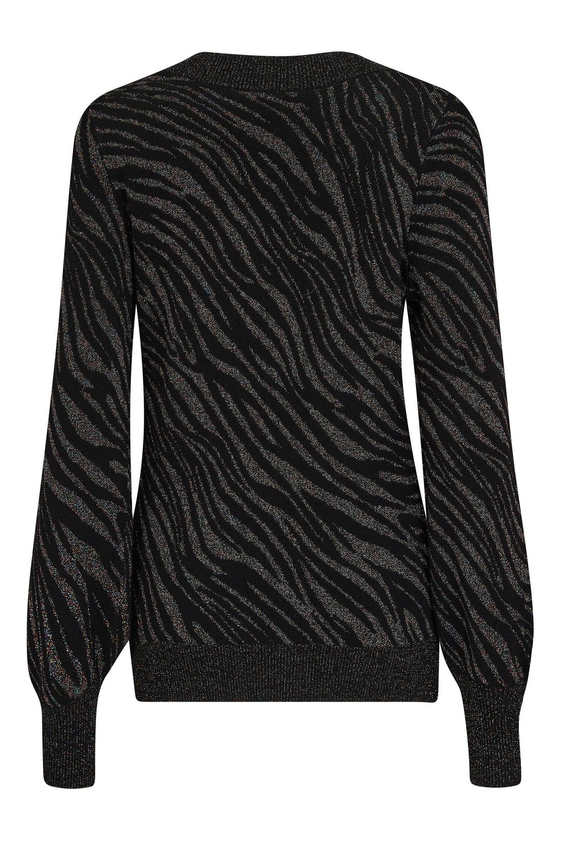 Buy Pour Moi Black Mila Sparkle Jacquard V Neck Fine Knit Jumper from the Next UK online shop
