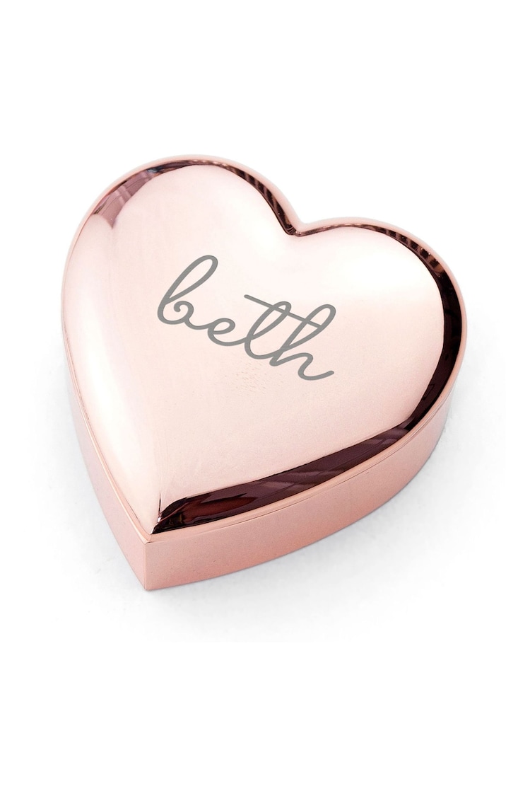 Personalised Heart Trinket Box by Treat Republic - Image 5 of 5