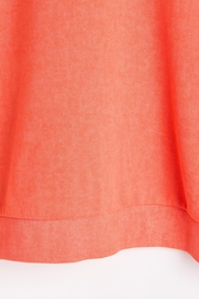 Oliver Bonas Red Washed 100% Cotton Sweatshirt - Image 5 of 5