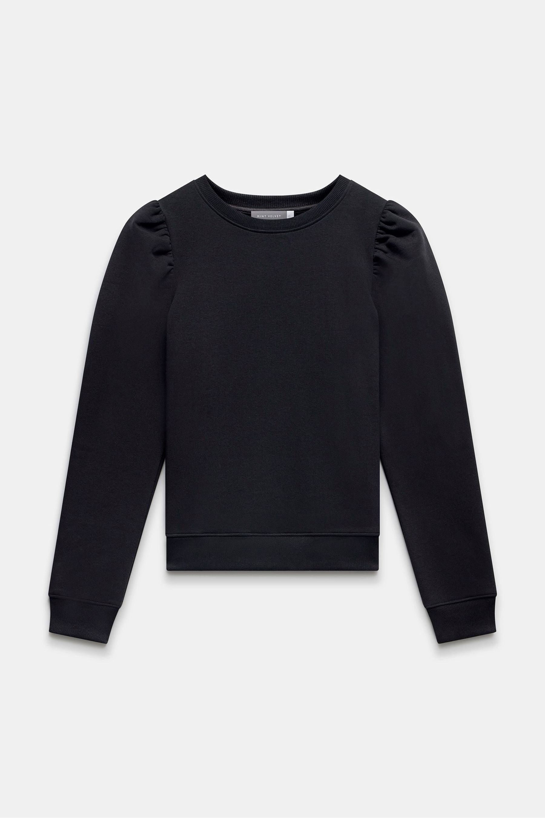 Black puff sleeve sweatshirt discount