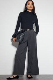 Monsoon Grey Wren Wide Leg Trousers - Image 1 of 5