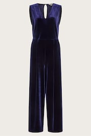 Monsoon Blue Vayle Velvet Jumpsuit - Image 5 of 5