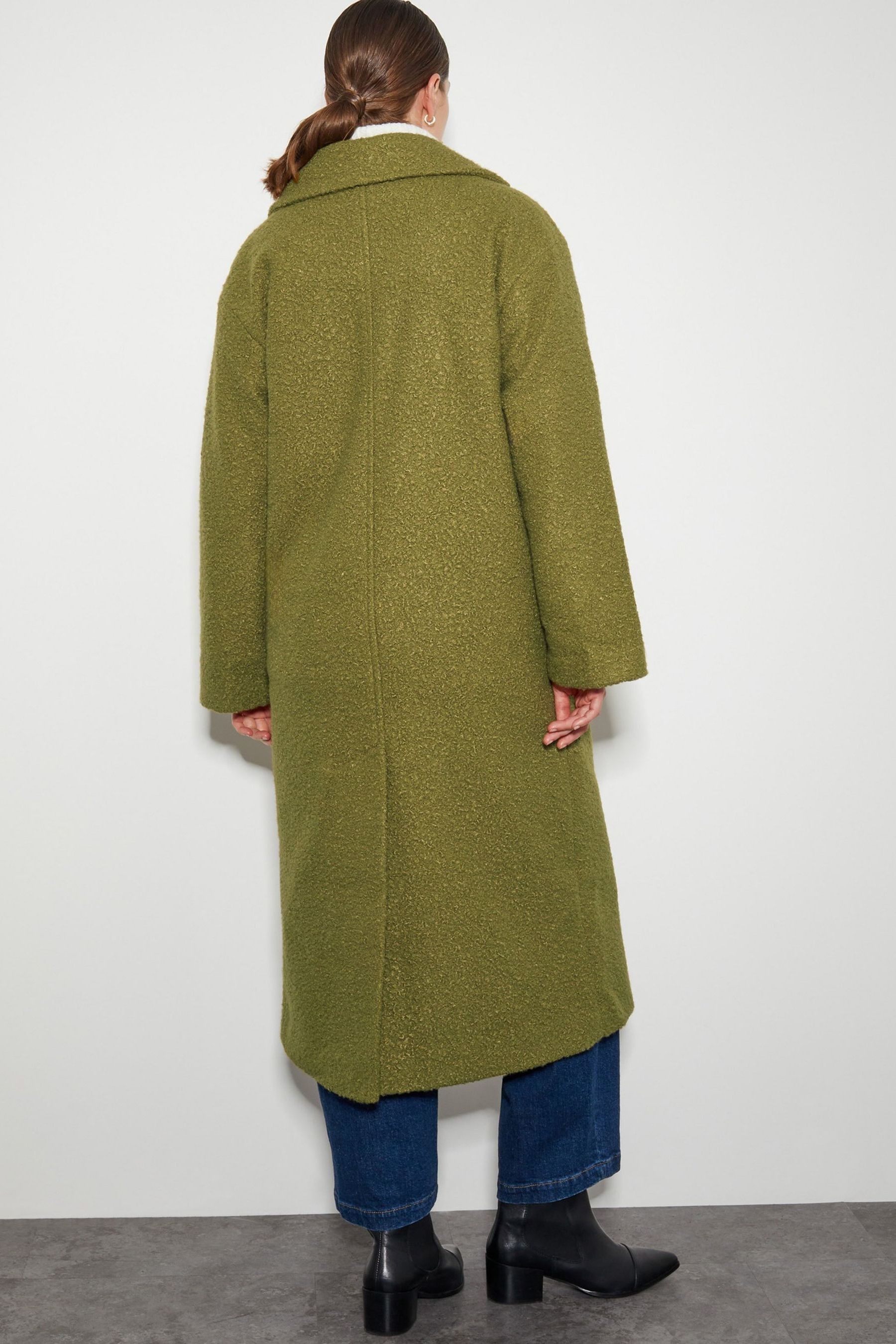 Double breasted bouclé coat shop