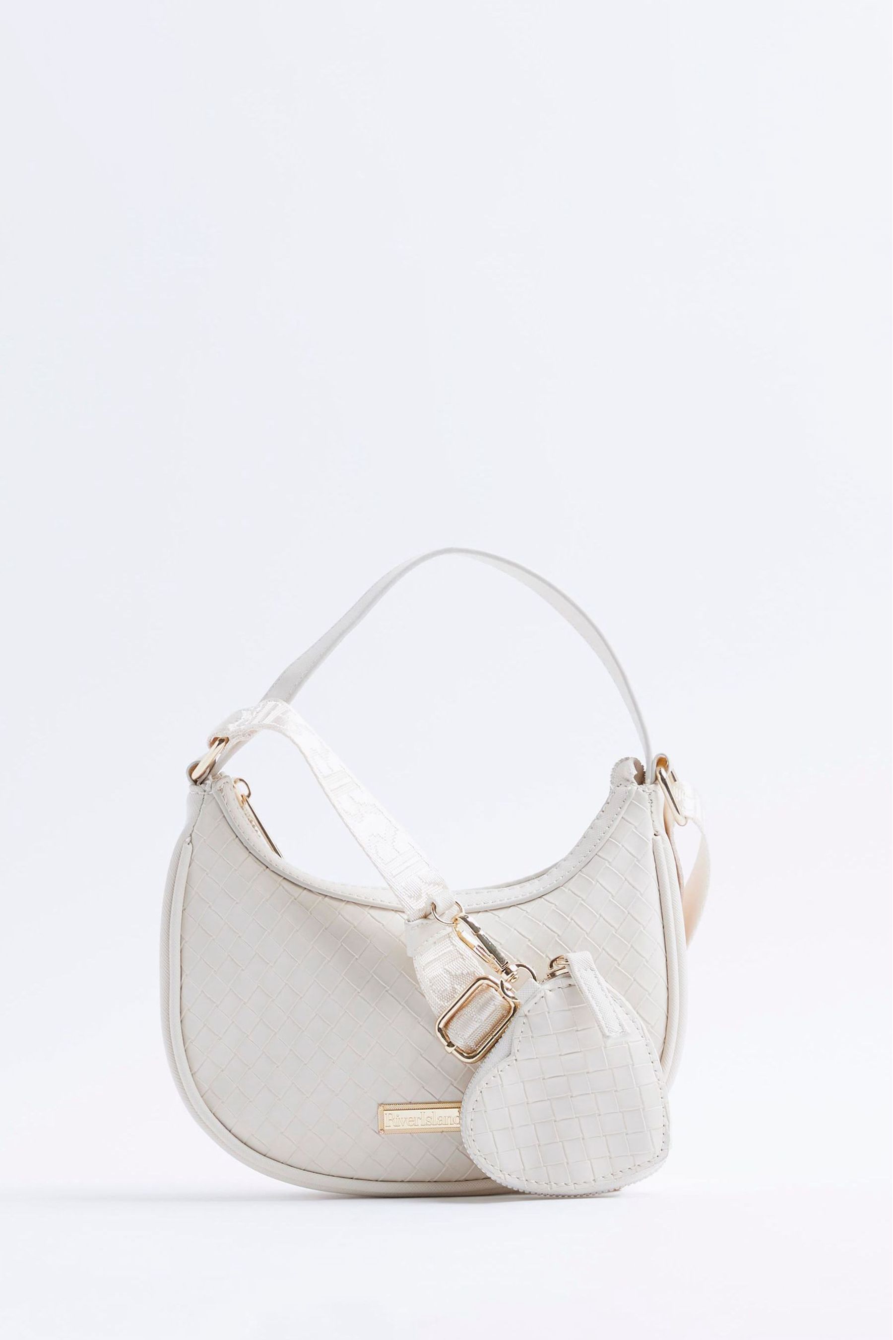 Buy River Island Cream Girls Embossed Tassel Faux Leather Scoop Bag from Next Ireland